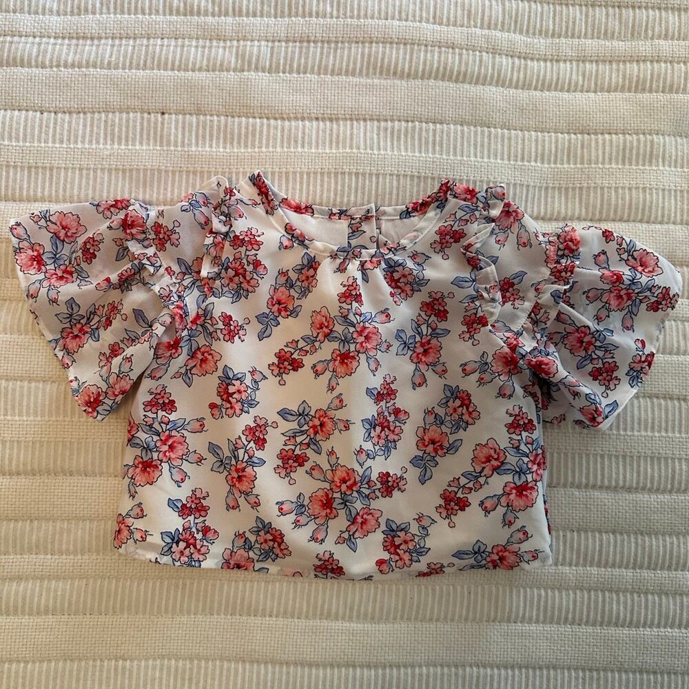 Janie and Jack NWT 12-18m Floral Blouse